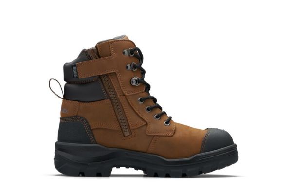 Picture of BLUNDSTONE 8066 UNISEX ROTOFLEX SAFETY BOOTS - SADDLE BROWN
